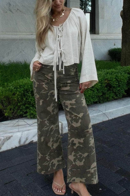 CAMOUFLAGE STRETCH PANTS