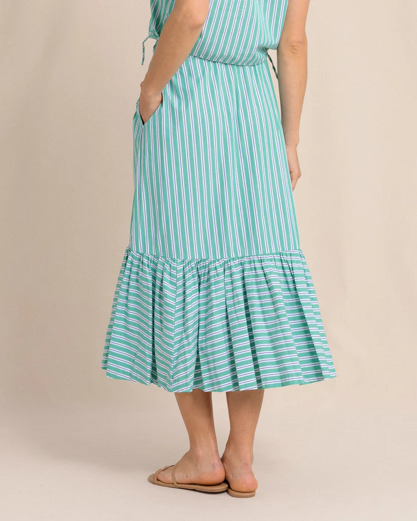 PEYTON MIDI SKIRT - SIMPLY GREEN