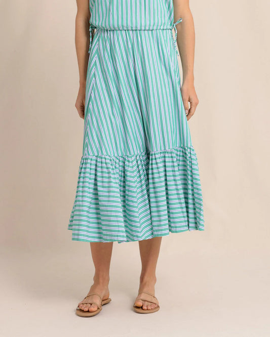 PEYTON MIDI SKIRT - SIMPLY GREEN
