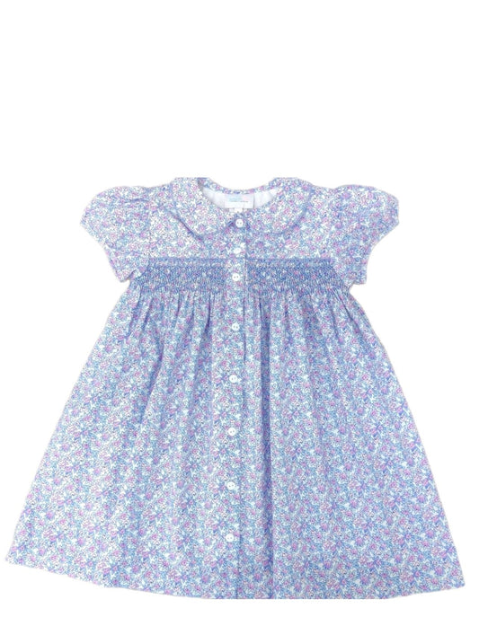 ELLA SMOCKED DRESS - FALL FLORAL