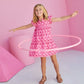 POSITANO DRESS -  PINK EYELET