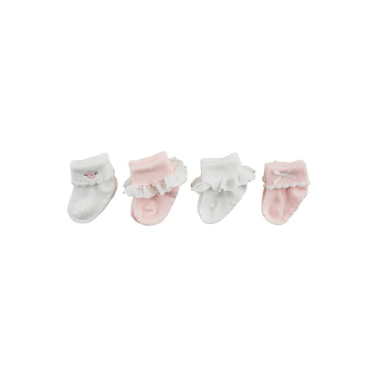 PINK FOLD OVER SOCK SET