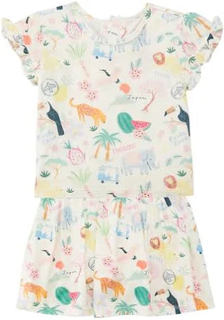 WONDERLUST WILDLIFE MODAL TOP & SKIRT