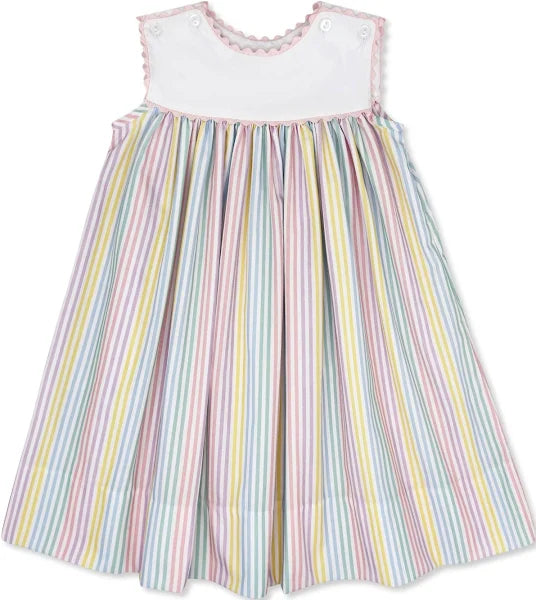 CHARMING DRESS - PETUNIA PINSTRIPE