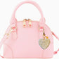 CHARLOTTE PURSE W/ HEART CHARM - BUBBLEGUM