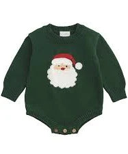 GREEN SANTA SWEATER BUBBLE