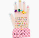 RING & NAIL STICKER SETS - ASSORTED