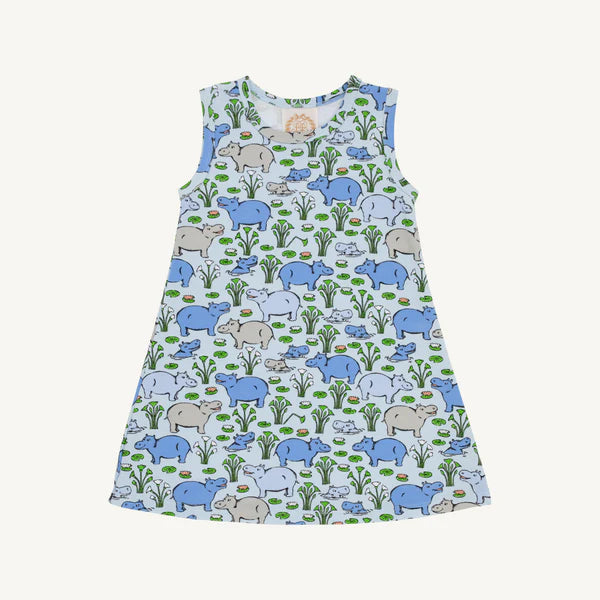 SLEEVELESS POLLY PLAY - BAL HARBOUR HIPPO/BEALE STREET BLUE
