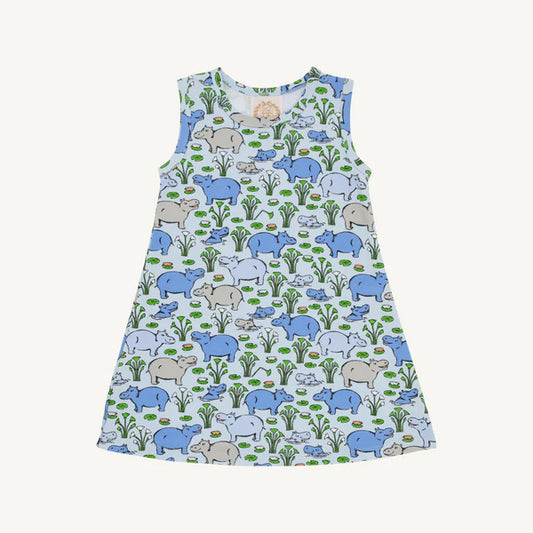 SLEEVELESS POLLY PLAY - BAL HARBOUR HIPPO/BEALE STREET BLUE