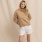 CORDELIA QUILTED PULLOVER - TANNIN