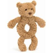 BARTHOLOMEW BEAR RING RATTLE