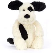 BASHFUL BLACK & CREAM PUPPY - MEDIUM