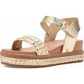 BUFFY PLATFORM SANDAL - NAT/GOLD