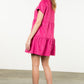 SUEDE MINI DRESS - PINK