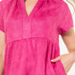SUEDE MINI DRESS - PINK