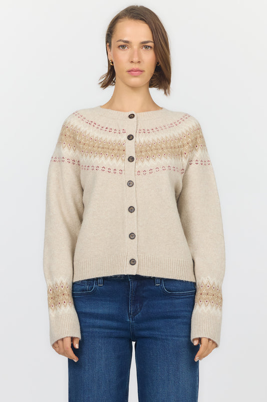 AMINA CARDIGAN - WINTER LATTE