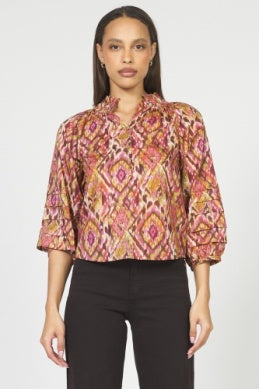 MARIAN TOP - SONORA PRINT