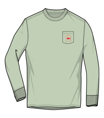 CHRISTMAS DEER LS GRAPHIC TEE - BOK CHOY