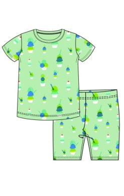 GREEN SUNDAE FUNDAY NO DRAMA PJ S/S SHORT