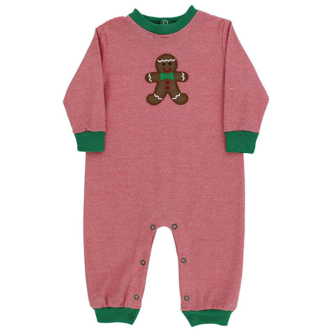 JOLLY GINGERBREAD KNIT ROMPER