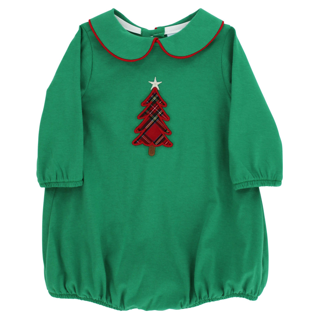 BOYS FESTIVE TREE - KNIT INFANT BUBBLE