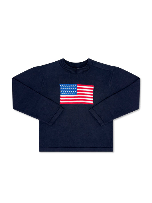 COZY UP SWEATER - AMERICAN FLAG NAVY