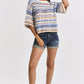 CREW NECK KNIT TOP - BEACH DAY