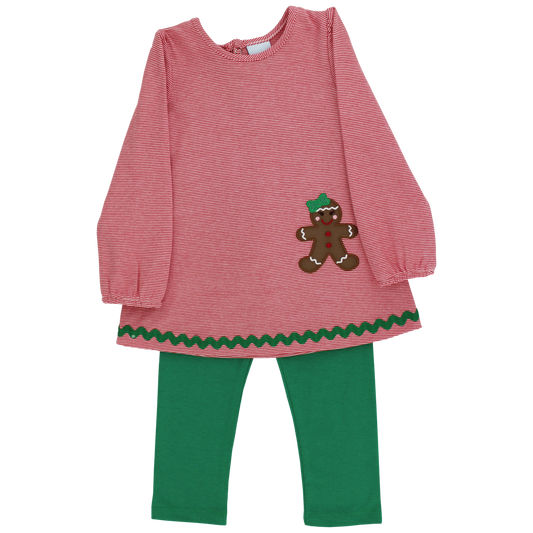 JOLLY GINGERBREAD TUNIC PANT SET
