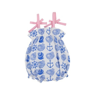 ROSEY ROMPER - WILMINGTON WATER/PIER PARTY PINK