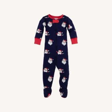 KNOX'S NIGHT NIGHT FOOTED - JOLLY OLD ST NICK/RICHMOND RED