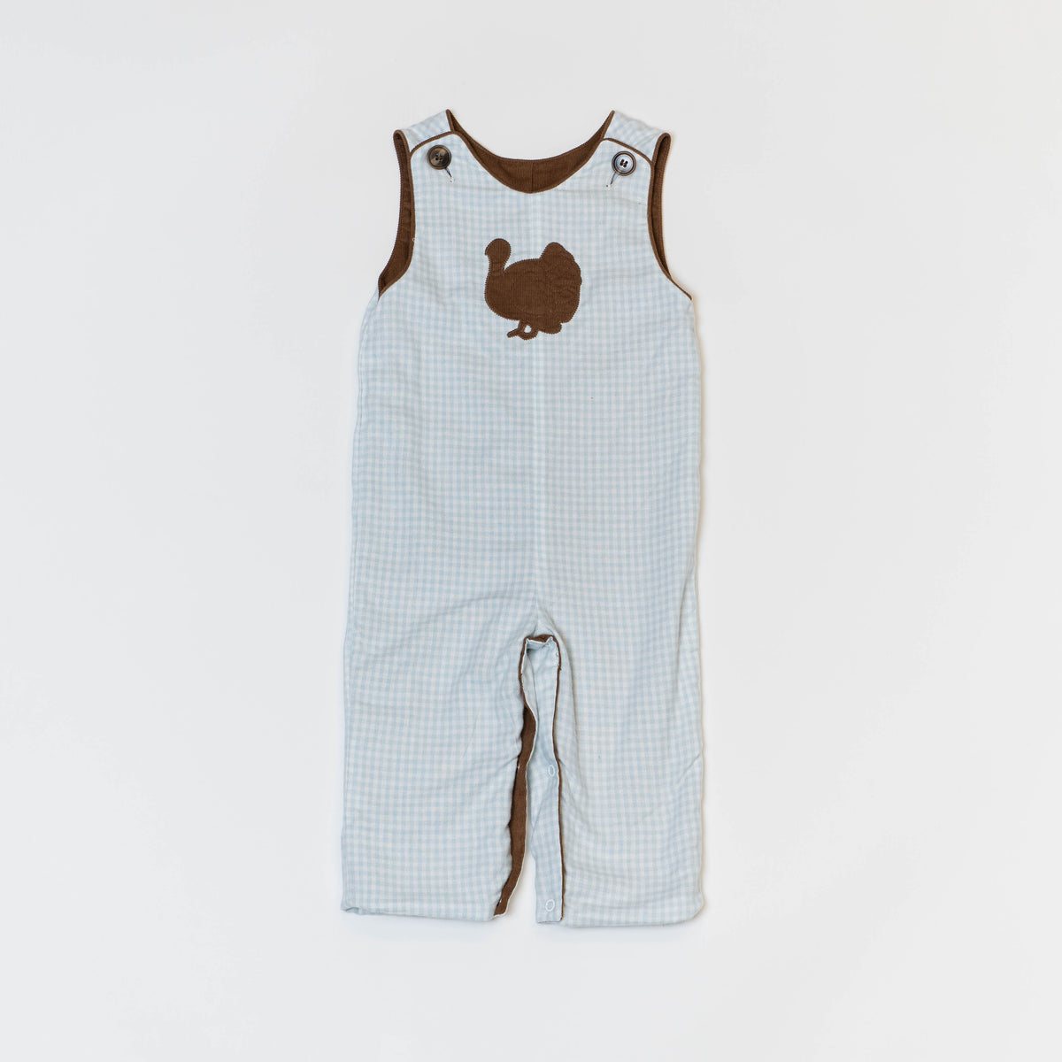 RIVERS REVERSIBLE LONGALL - LIGHT BLUE CHECK