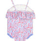 SINGLE RUFFLE ONE PIECE - SPARKLE SHIMMER ON