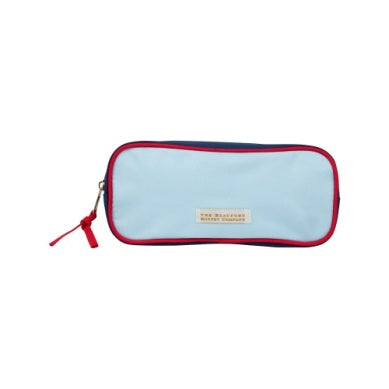 PEYTON PENCIL POUCH - BUCKHEAD BLUE/RICHMOND RED/NANTUCKET NAVY