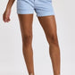 MID RISE ROLLED HEM SHORT - GLACIER BLUE