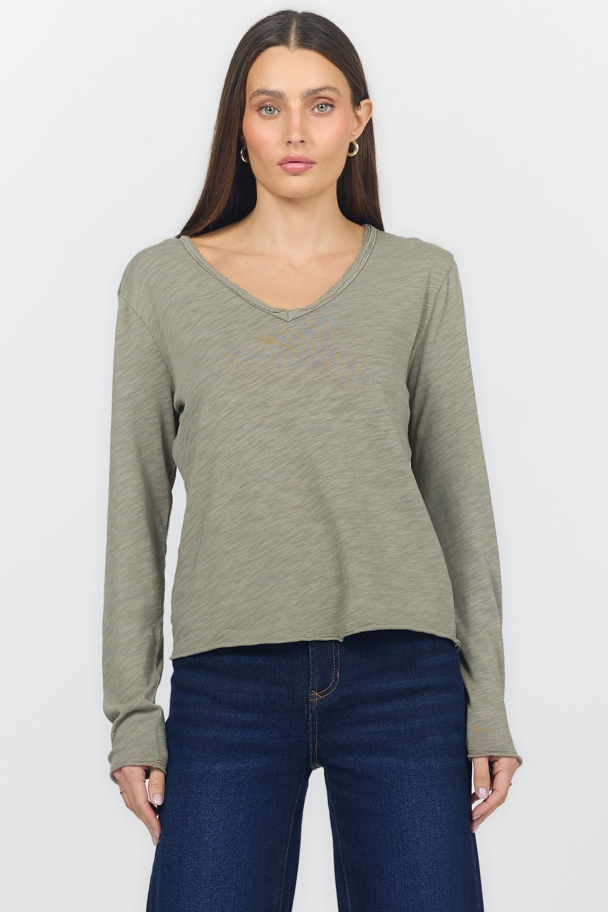 VANYA LS TOP - VETIVER