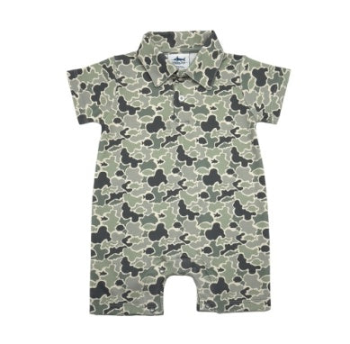 PIMA POLO ROMPER - GREEN CAMO