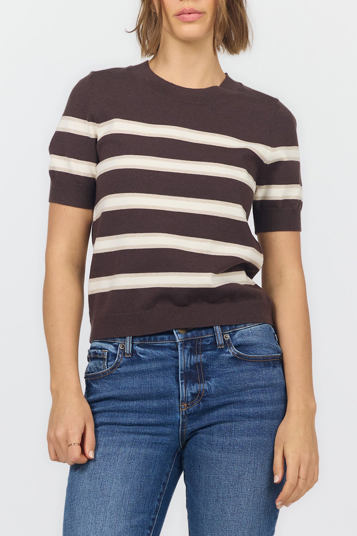AMARIS SWEATER TOP - SHAVED CHOCOLATE