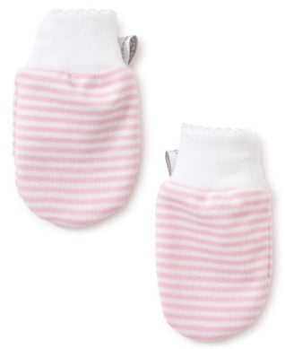 BABY STRIPE MITTS - PINK