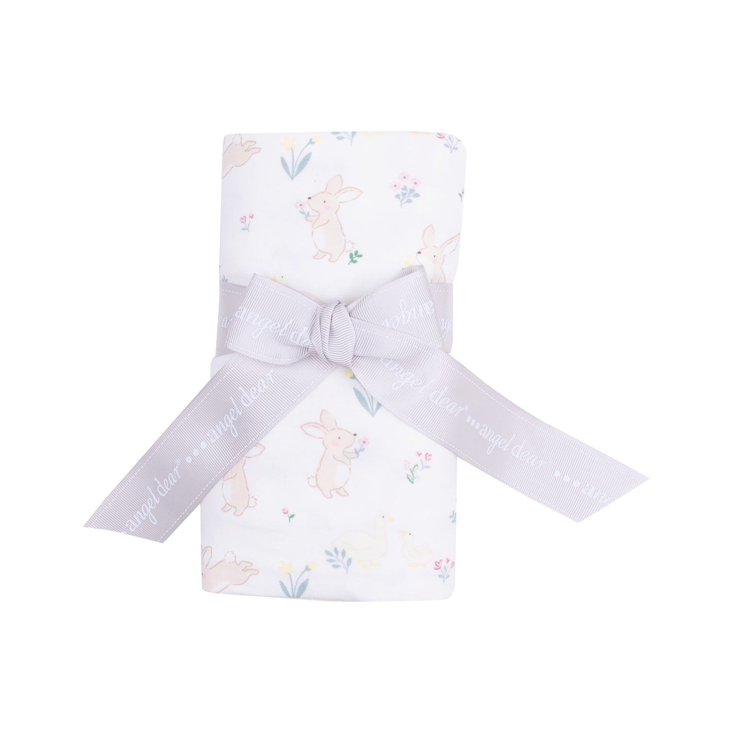 BUNNY AND DUCK SWADDLE BLANKET