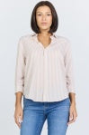 LOLITA TOP - TAUPE STRIPE