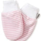 BABY STRIPE MITTS - PINK