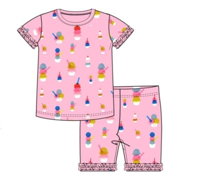 PINK SUNDAE FUNDAY NO DRAMA PAJAMA S/S