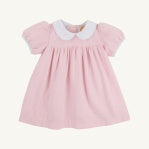 ADAIRE DRESS - WOVEN YARN - SANDPEARL PINK/HERRINGBONE/AVE WHITE