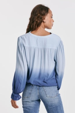 V NECK LONG SLEEVE - ETERNAL BLUE