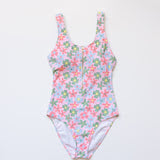 WOMEN'S ZIP UP ONE PIECE - COLORFUL FLORAL