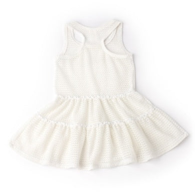 CROCHET TANK DRESS - WHITE