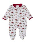 UP UP & AWAY SANTA PUPS FOOTIE