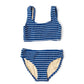 GIRLS CRINKLE TWO PIECE SWIMSUIT - NAVY
