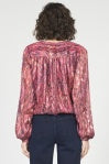 PIAF BLOUSE - POMEGRANATE FLAME