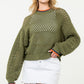 KNIT SWEATER - OLIVE